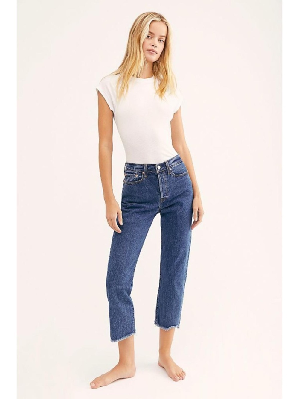 Levi's Wedgie Straight Ankle Jeans - Picture 2 of 11